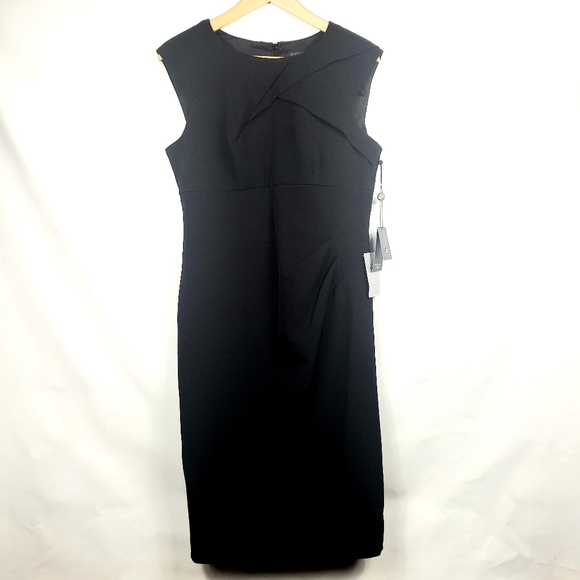 Adrianna Papell Dresses & Skirts - Adriana Papell Crepe Tuck Sheath Dress